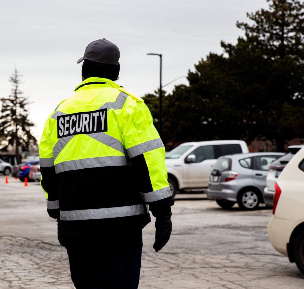 Security Guard in Car Park